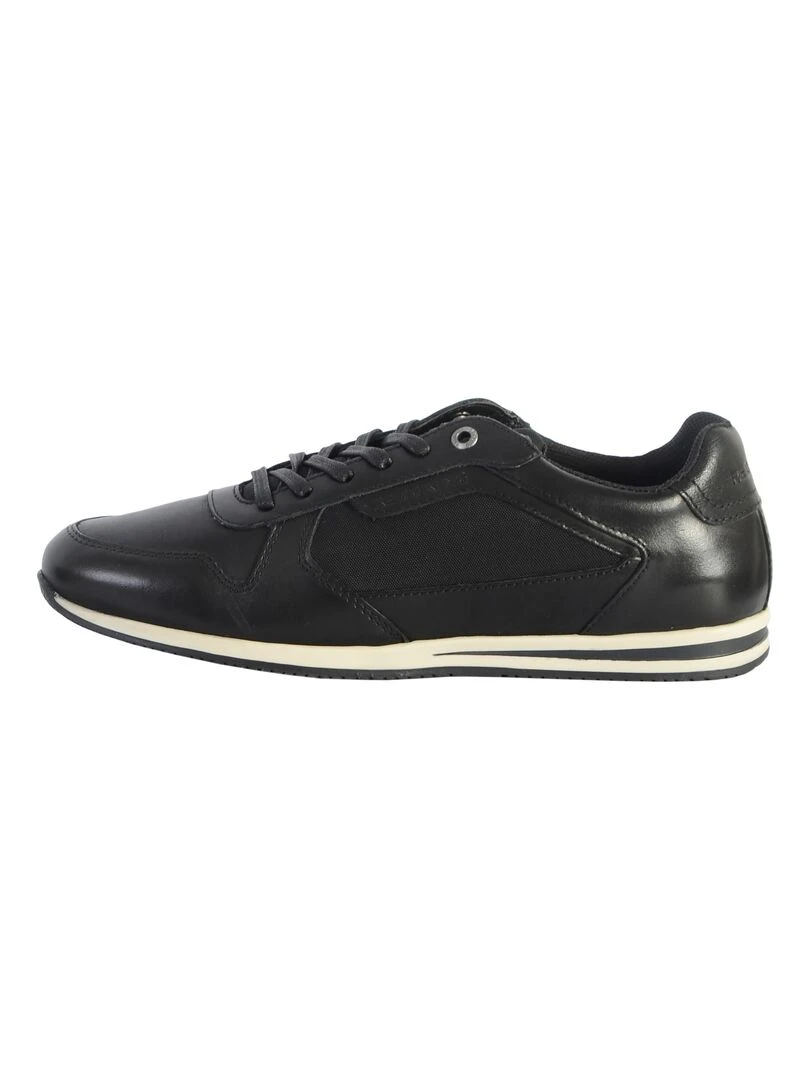 Basket Cuir Redskins Linos Noir
