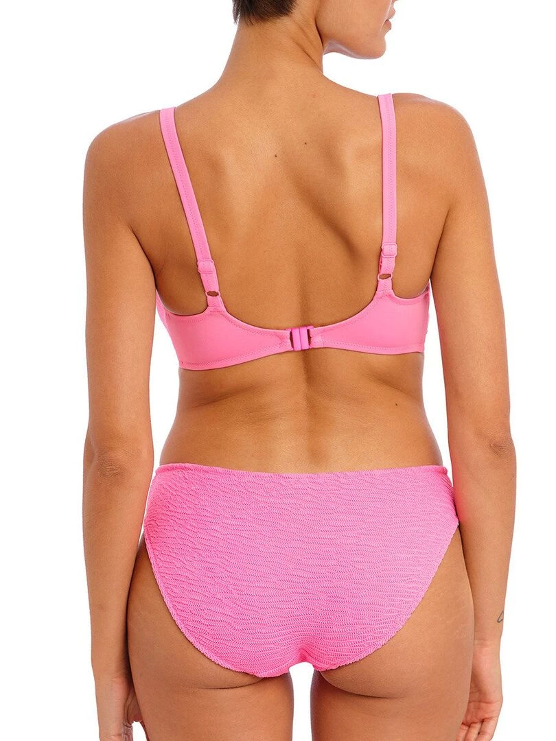 Haut de maillot texturé à armatures Ibiza waves   Rose