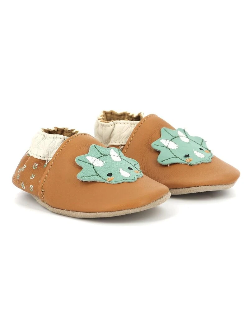 Chaussons Cuir Triceradino Marron