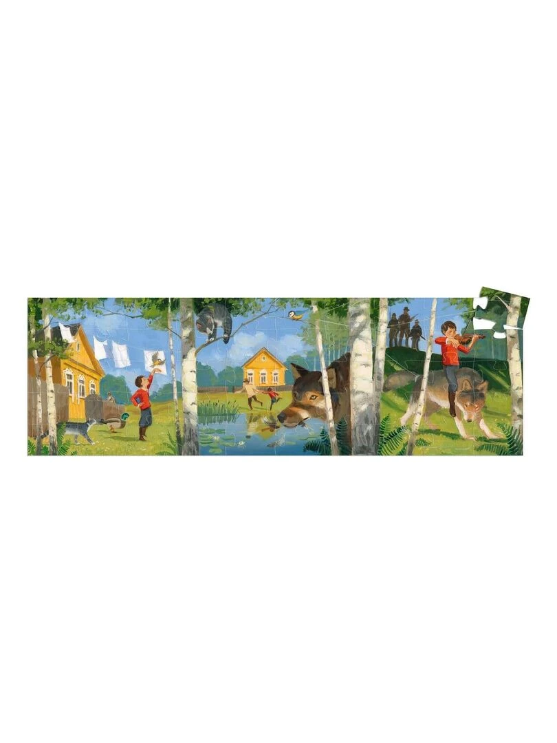 Puzzle silhouette Pierre et le loup 50 pieces N/A