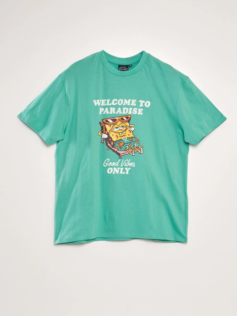 Ensemble pyjama 'Bob l'éponge'   2 pièces   Vert