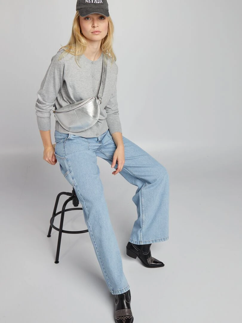 Gilet manches longues Gris
