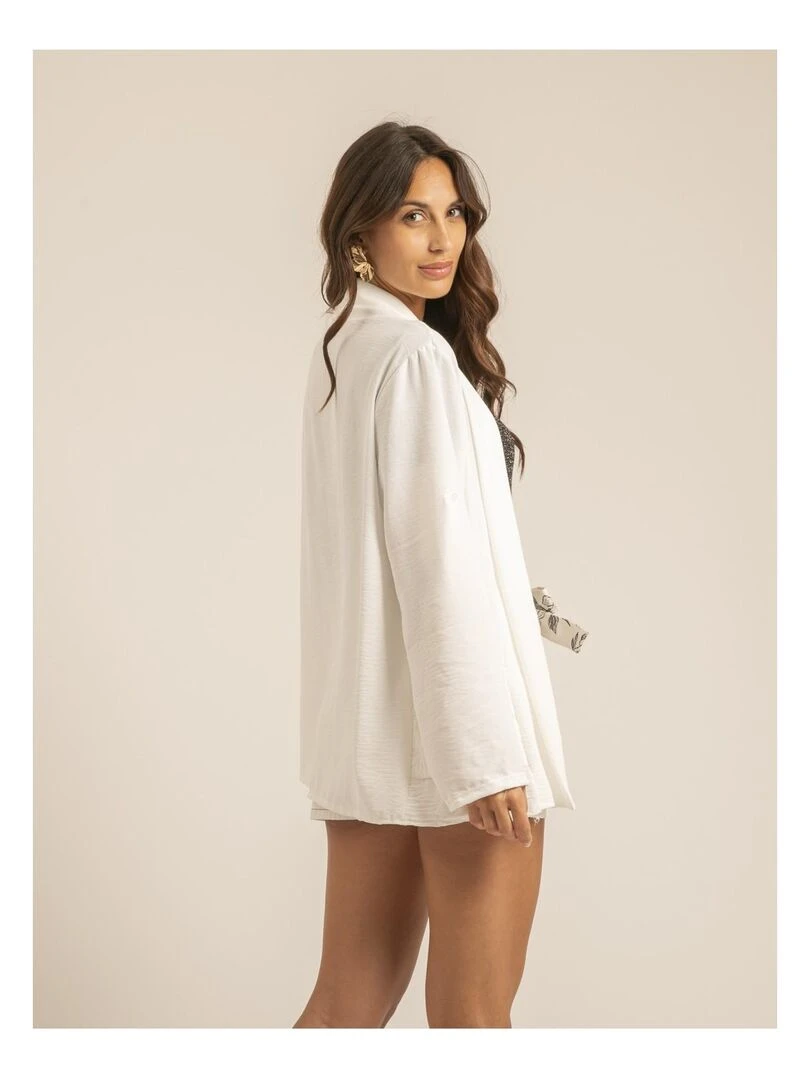 Veste col châle ULIPA   Blanc