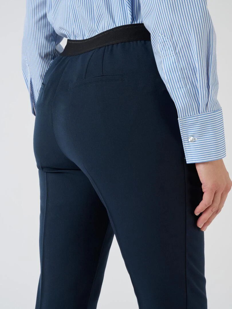 Pantalon effet ventre plat   Damart   Bleu marine