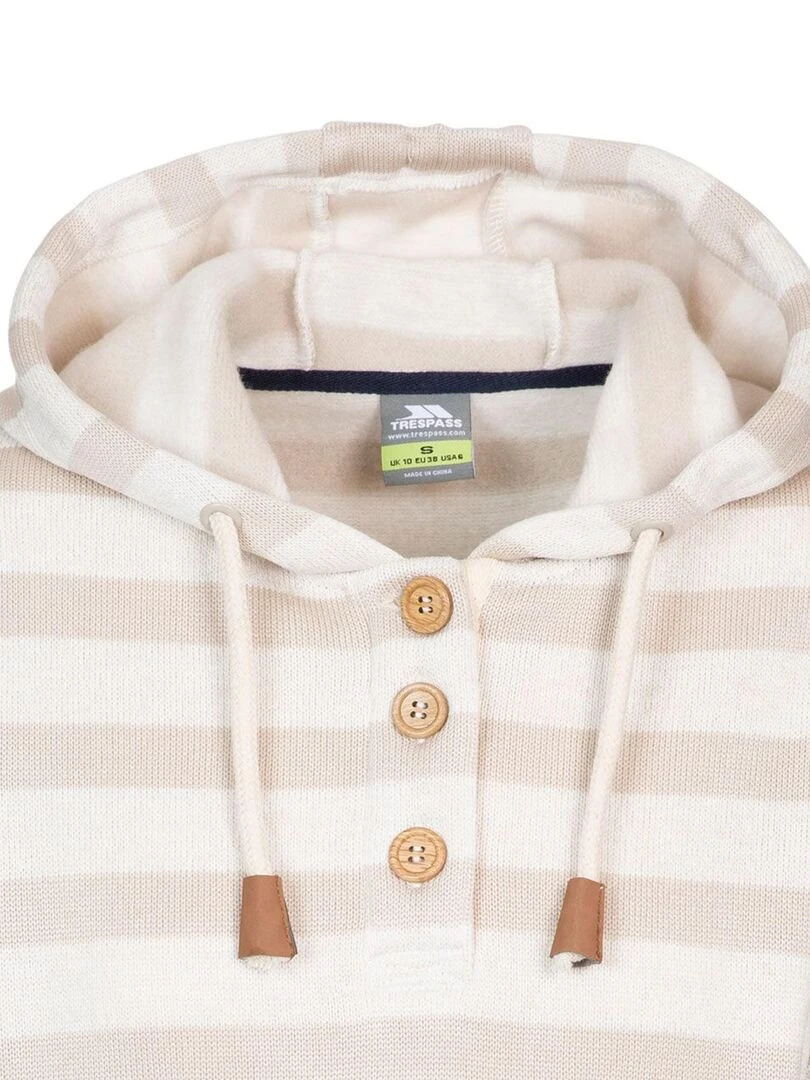 Trespass   Sweat à capuche SOCIETY   Beige gris