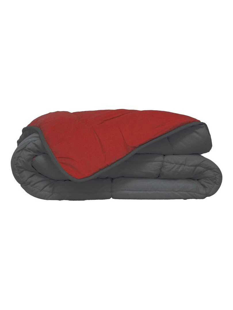 Couette d'été en microfibre bicolore Rouge
