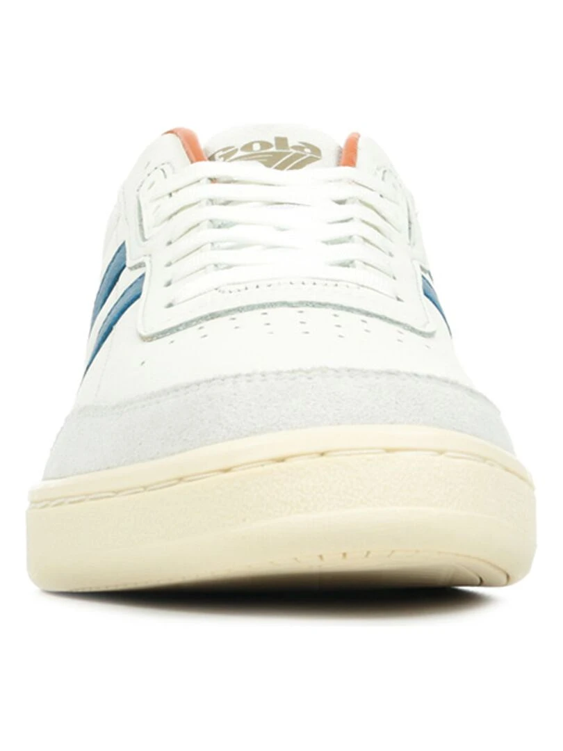 Baskets Gola Contact Leather   Blanc Bleu