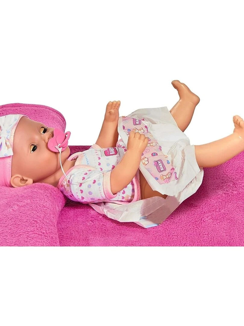 New Born Baby Poupée entièrement en vinyle avec fonction boire et mouiller avec accessoires   38 cm   N/A