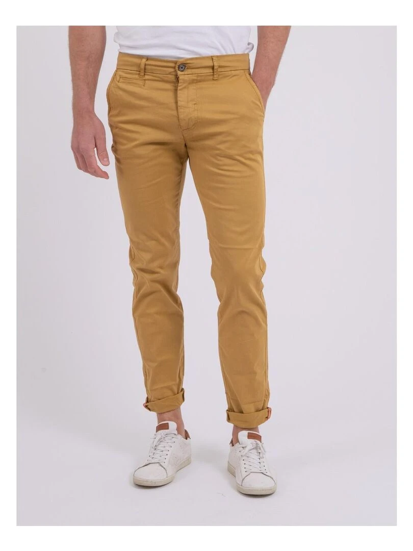 Pantalon chino CALES Moutarde
