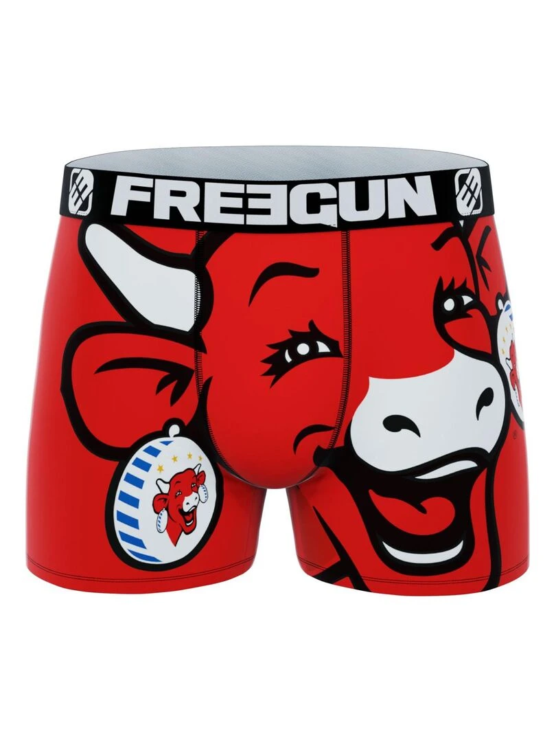 Lot de 2 boxers homme La vache qui rit Aop Freegun   Rouge