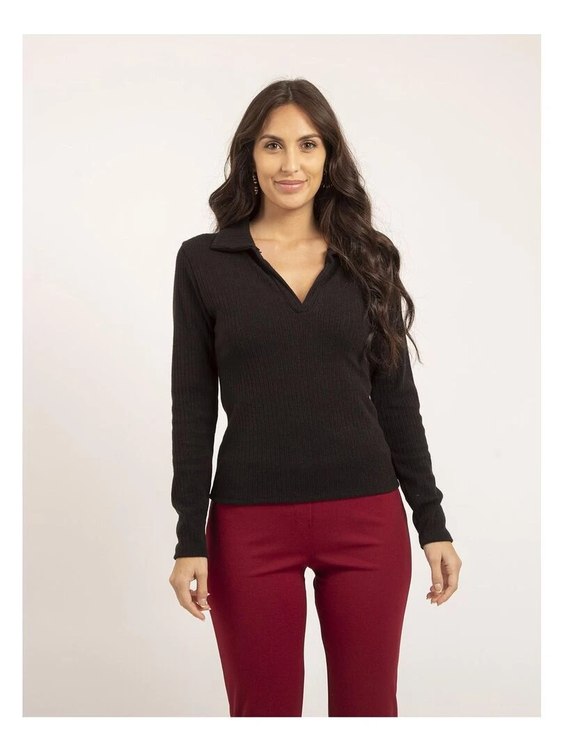 Pull fin KALEDA Noir