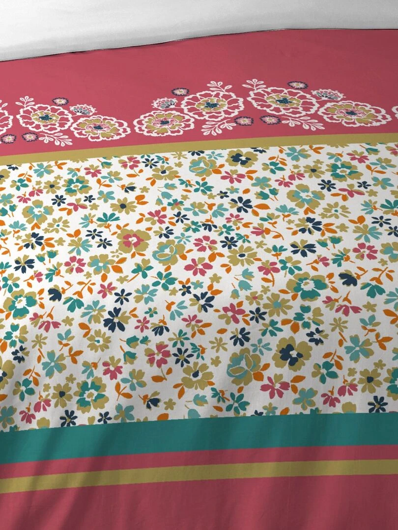 Parure de couette esprit folk   Rose