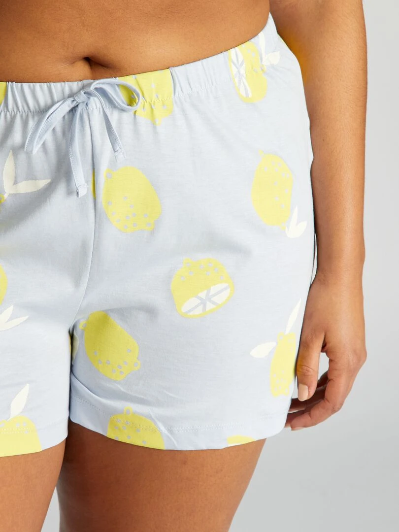 Ensemble pyjama short   2 pièces   Violet