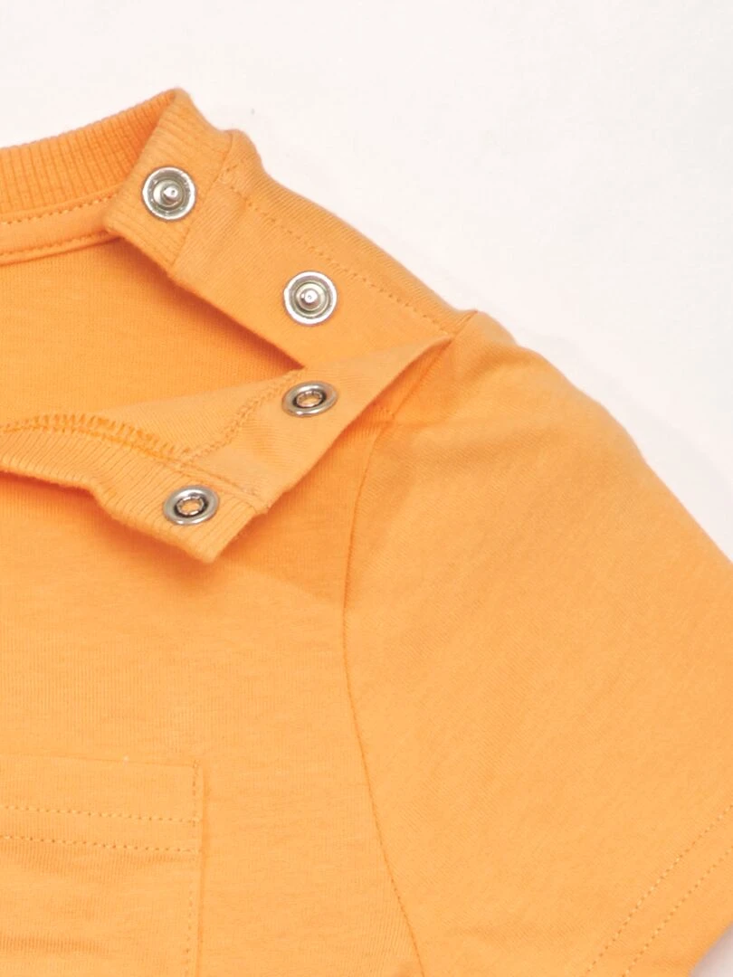 T shirt avec poche   So Easy   Orange