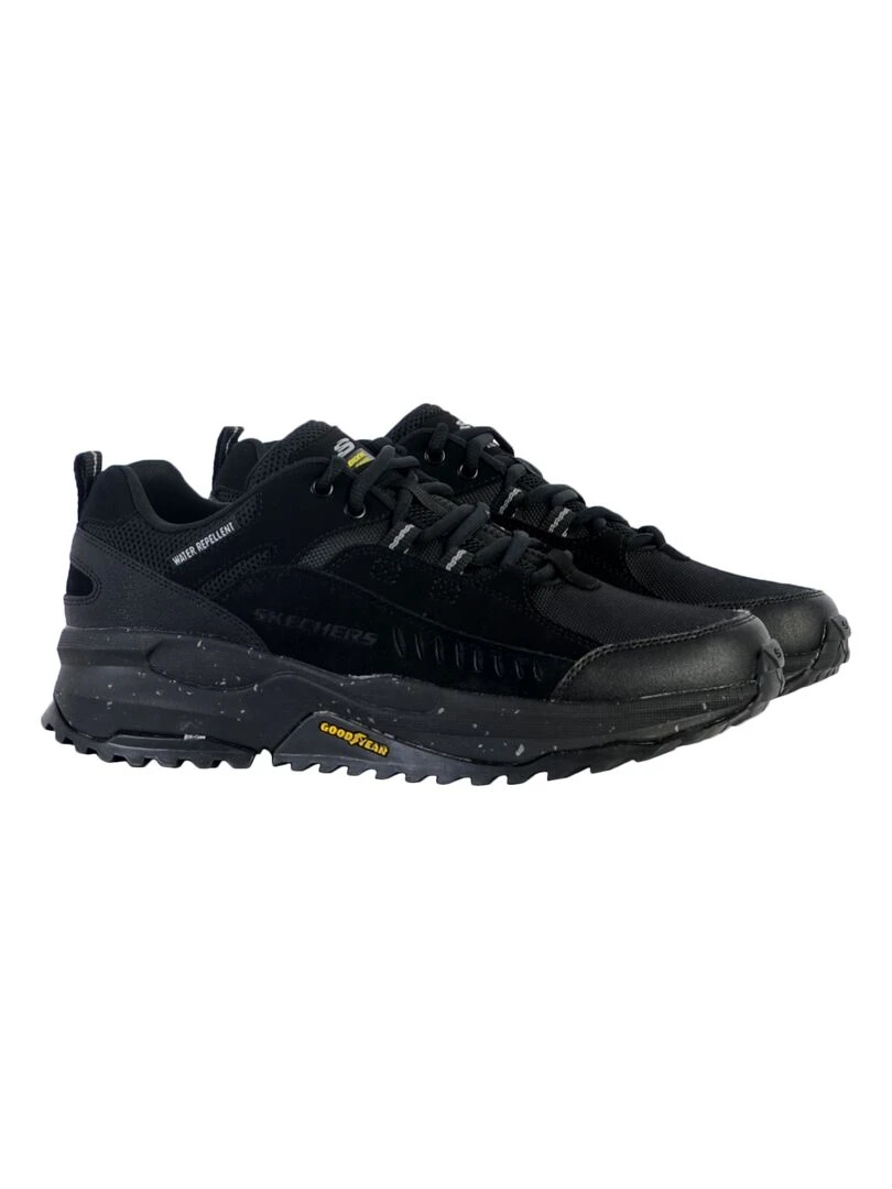 Basket Cuir Skechers Road Sector   Noir