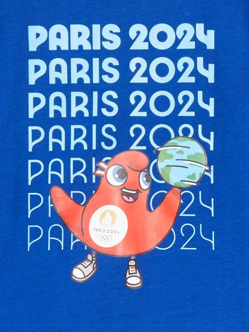 T shirt manches longues   Paris 2024   Bleu