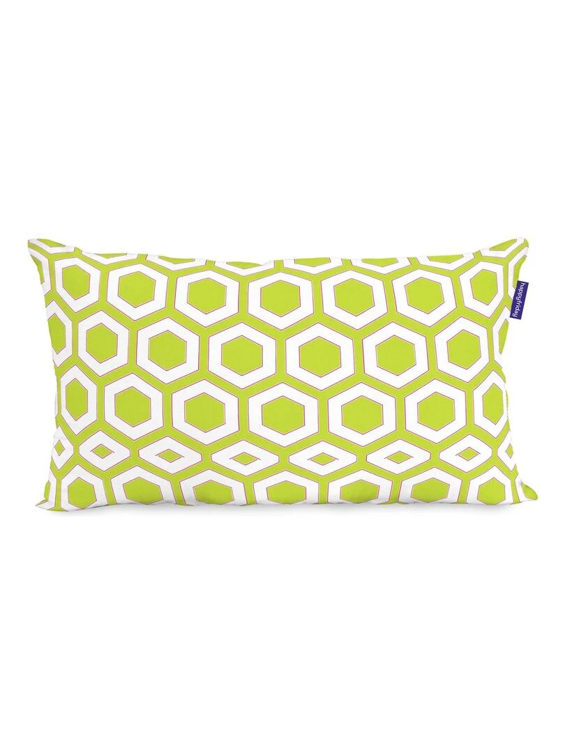 Housse de coussin Cassia "Happyfriday" Blanc