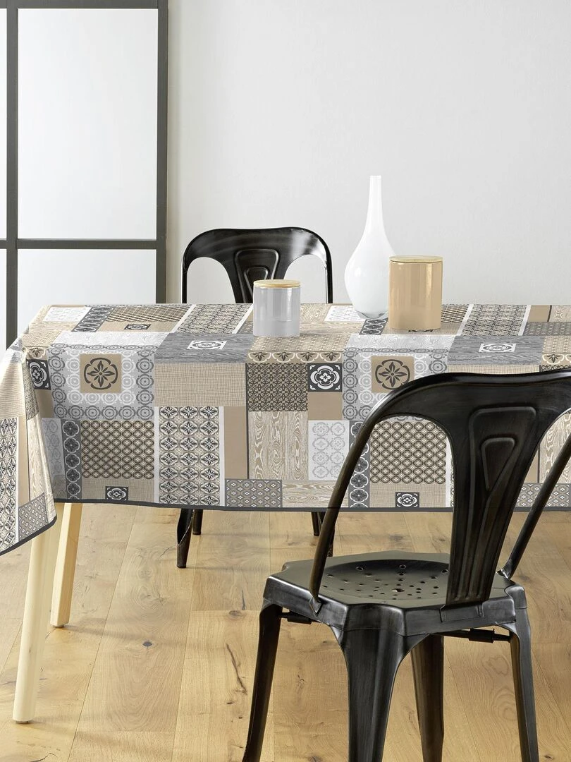 Nappe rectangle PVC 140 x 240 cm Costa   Beige