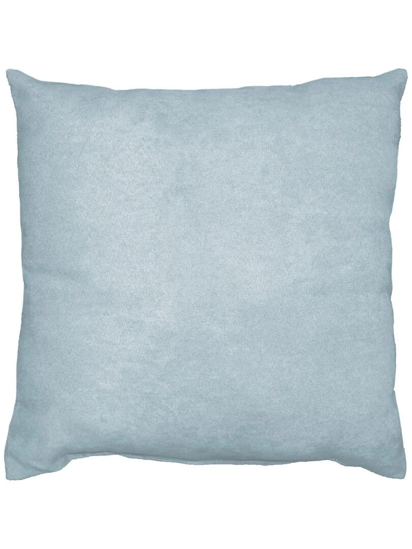 Coussin Uni Suede Collection Suedine Bleu clair