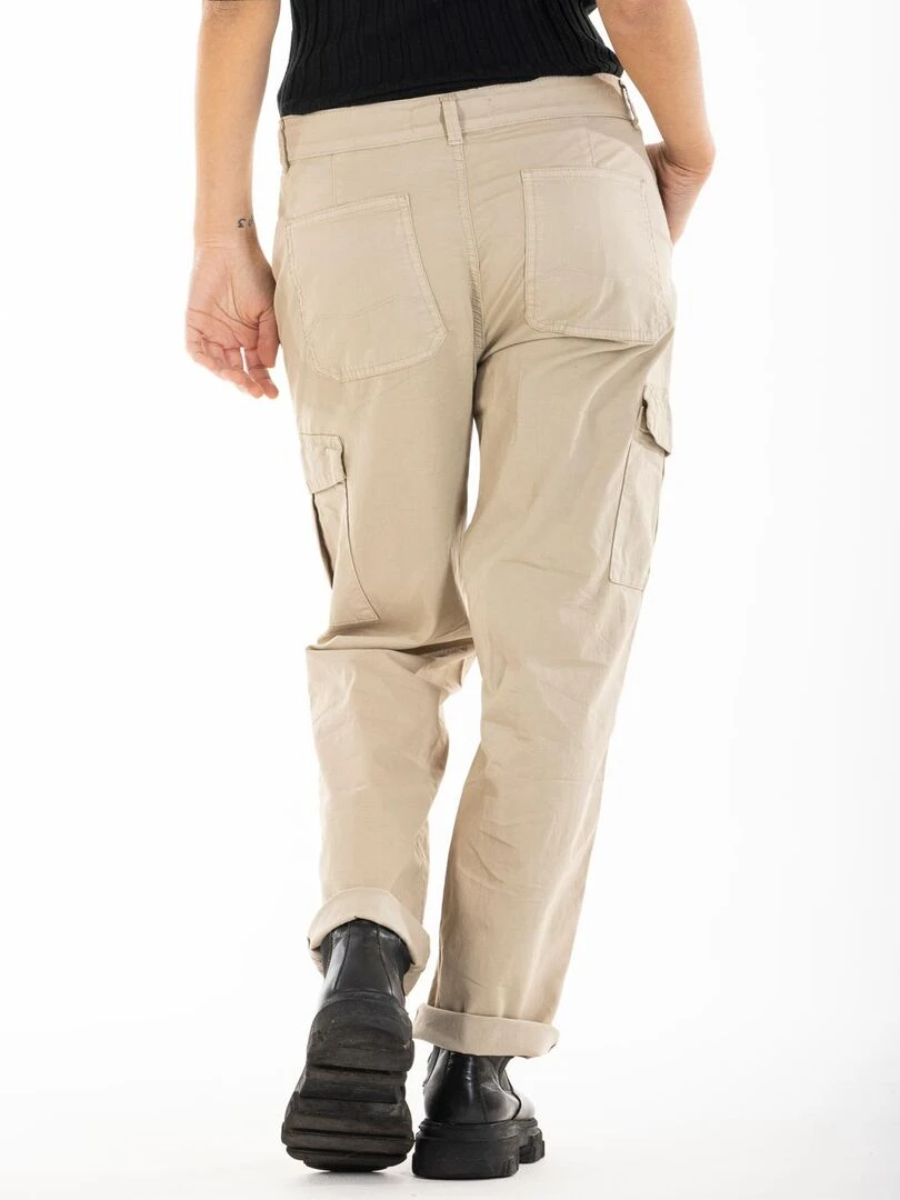 Pantalon stretch coupe cargo BABE 'Rica Lewis'   Beige