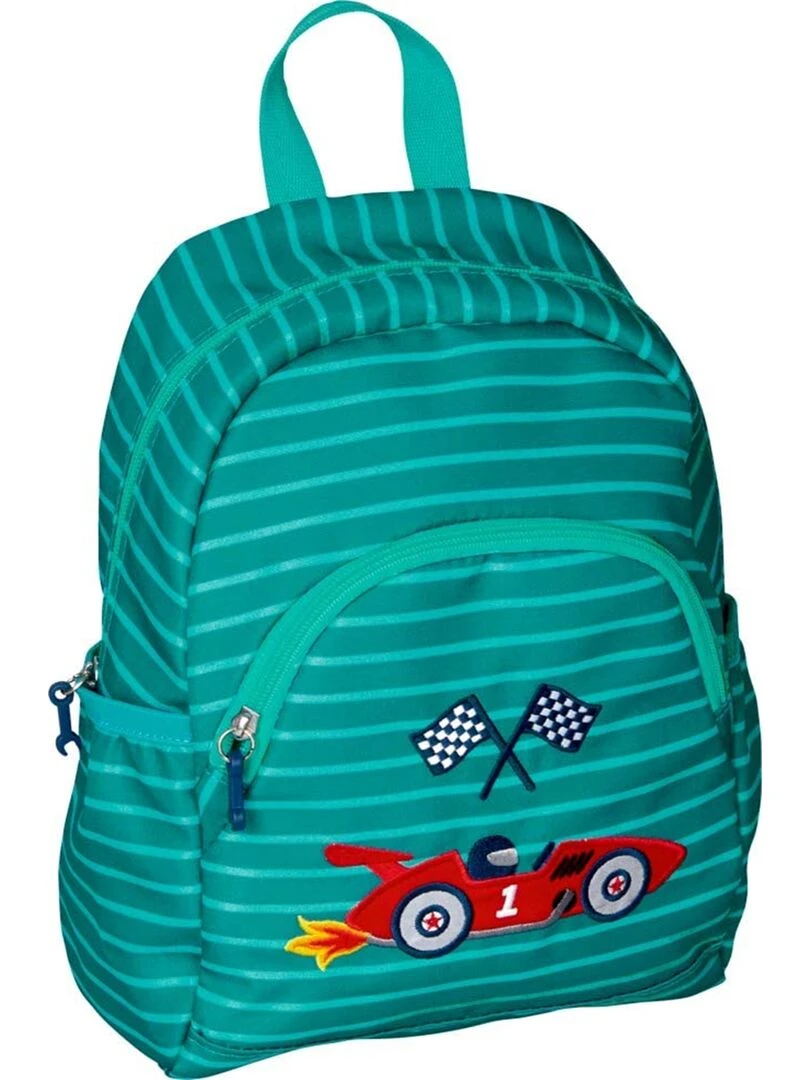 Sac à dos motif Voiture de course – Bleu vert Bleu Vert
