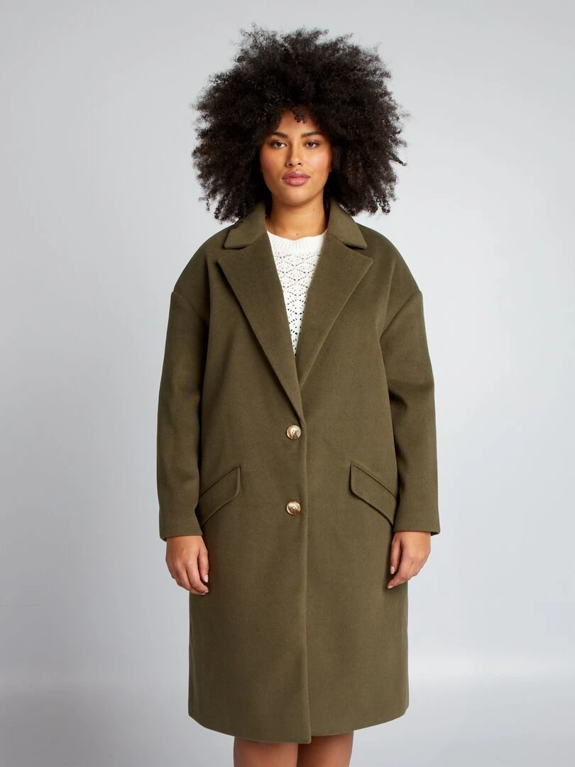 Manteau long   Kaki