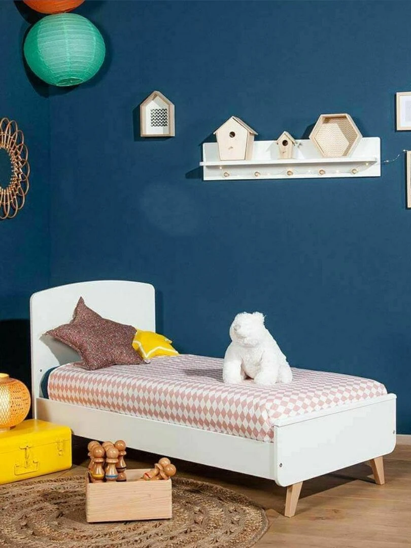 Pack lit bébé évolutif avec matelas Kombu   AKITEN RETAIL   Gris Marron