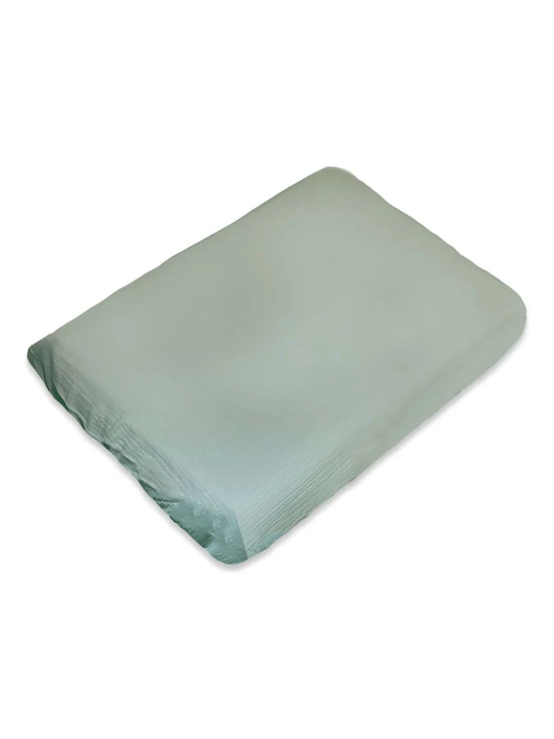 Housse de Matelas à Langer en Coton Bio Vert Vert