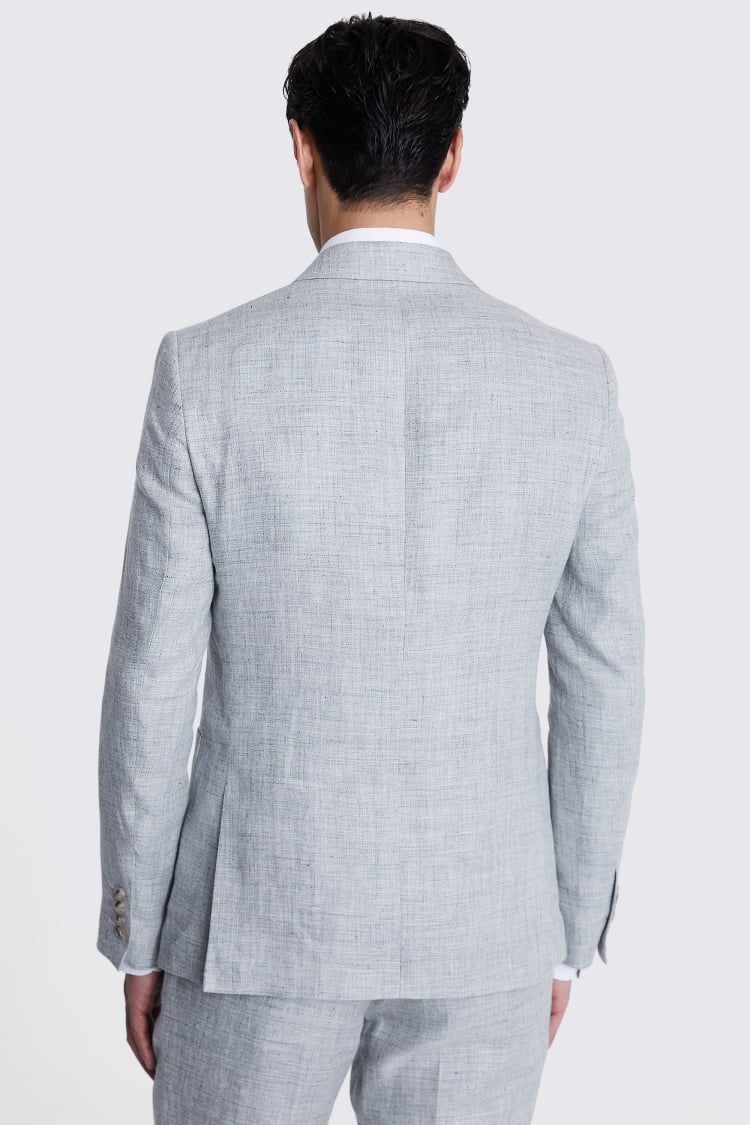 Italian Tailored Fit Off White Check Jacket    Buy Online at Moss