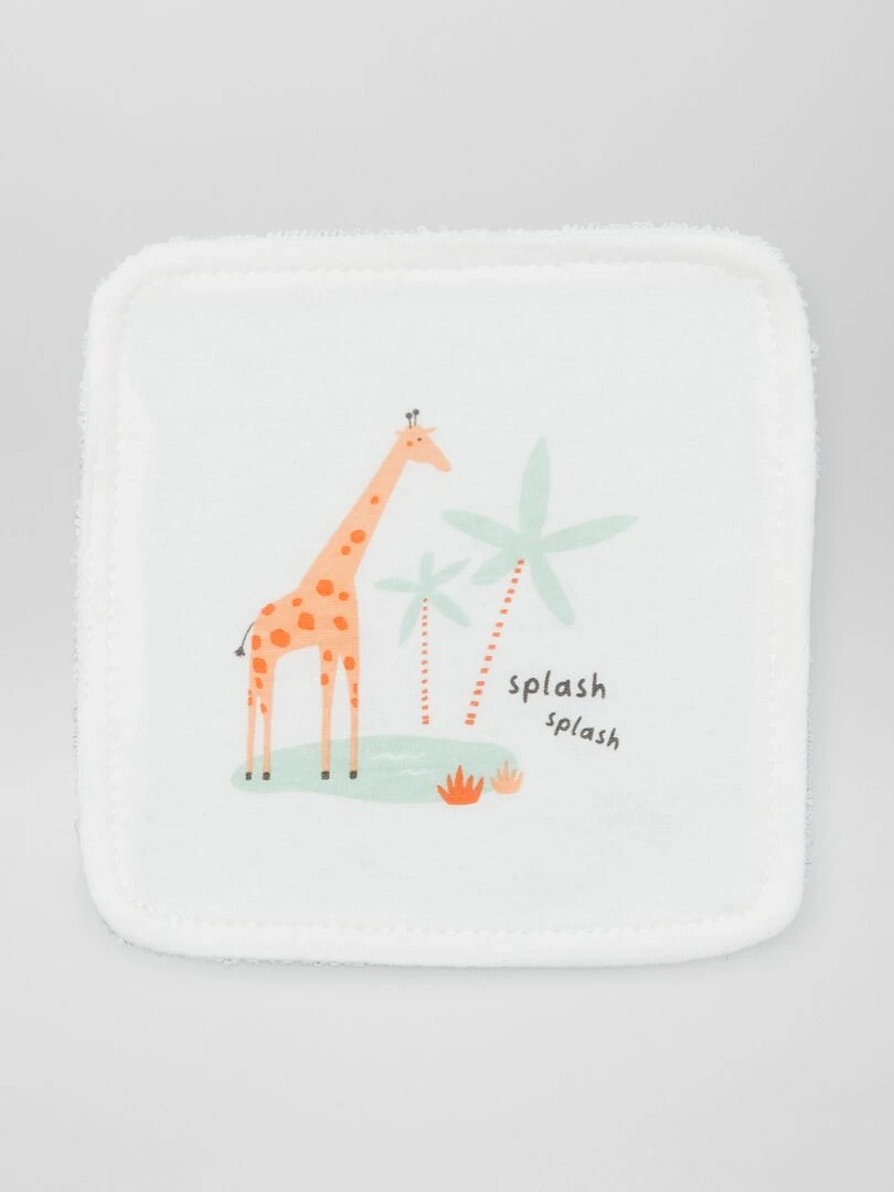 Lot de 6 lingettes en coton   Orange