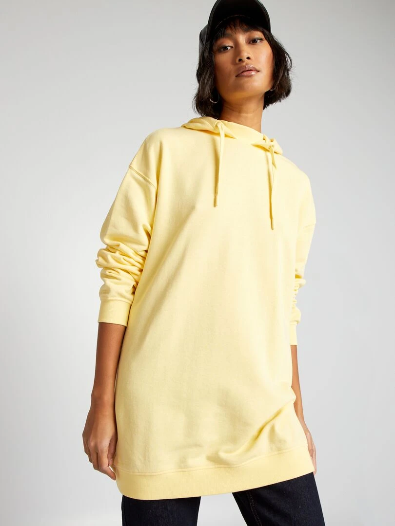 Sweat léger à capuche Jaune