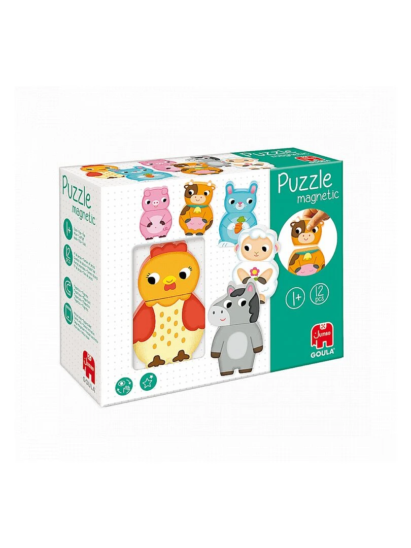 Puzzle animaux de la ferme magnétique (12 pièces) N/A
