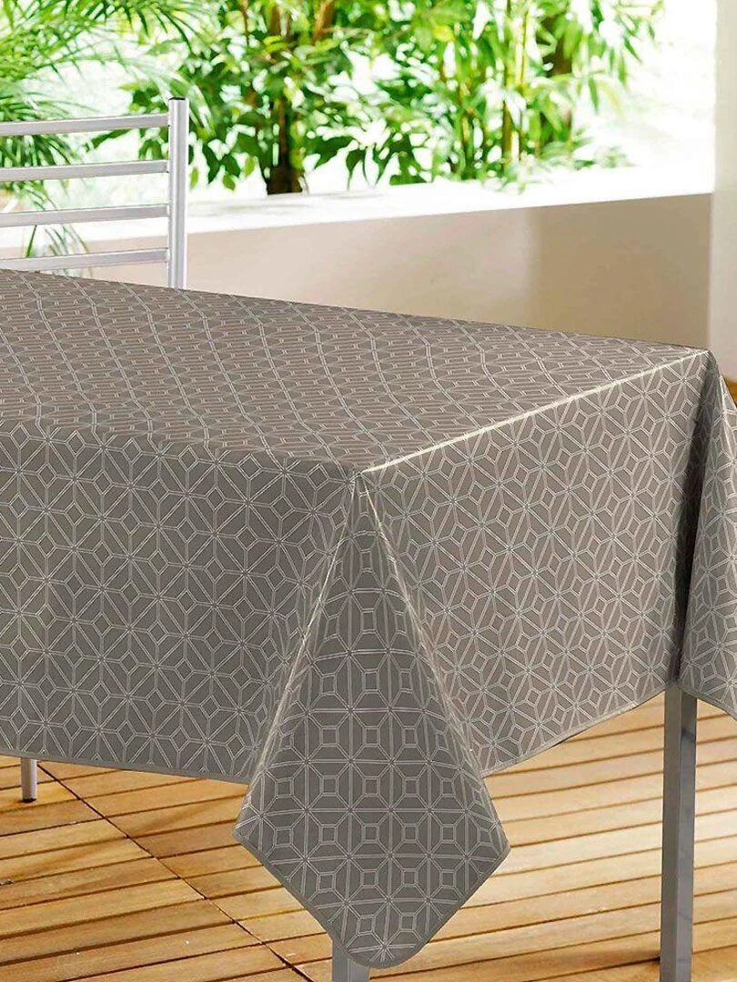 Nappe rectangulaire Moderne Taupe