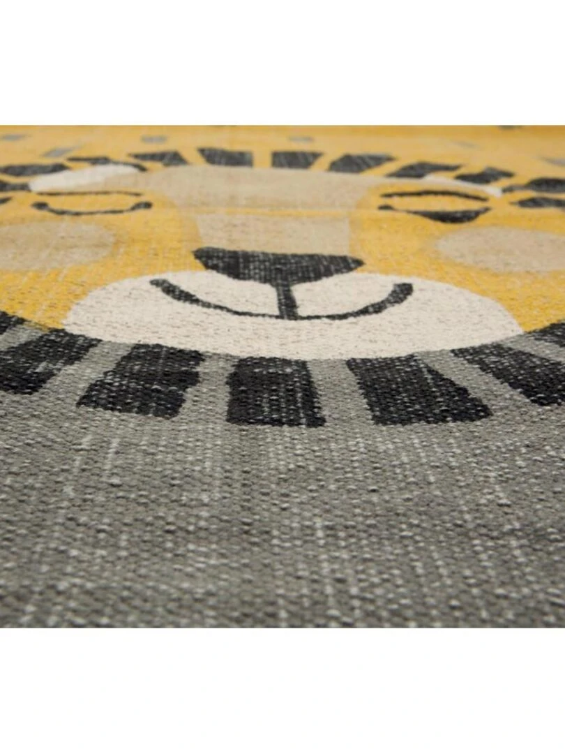 Tapis Coton Lion Baba par Nattiot Nattiot Gris