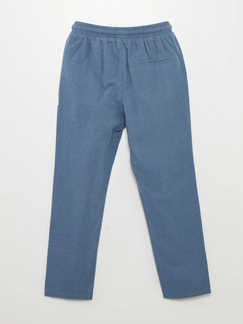 Pantalon fluide Bleu