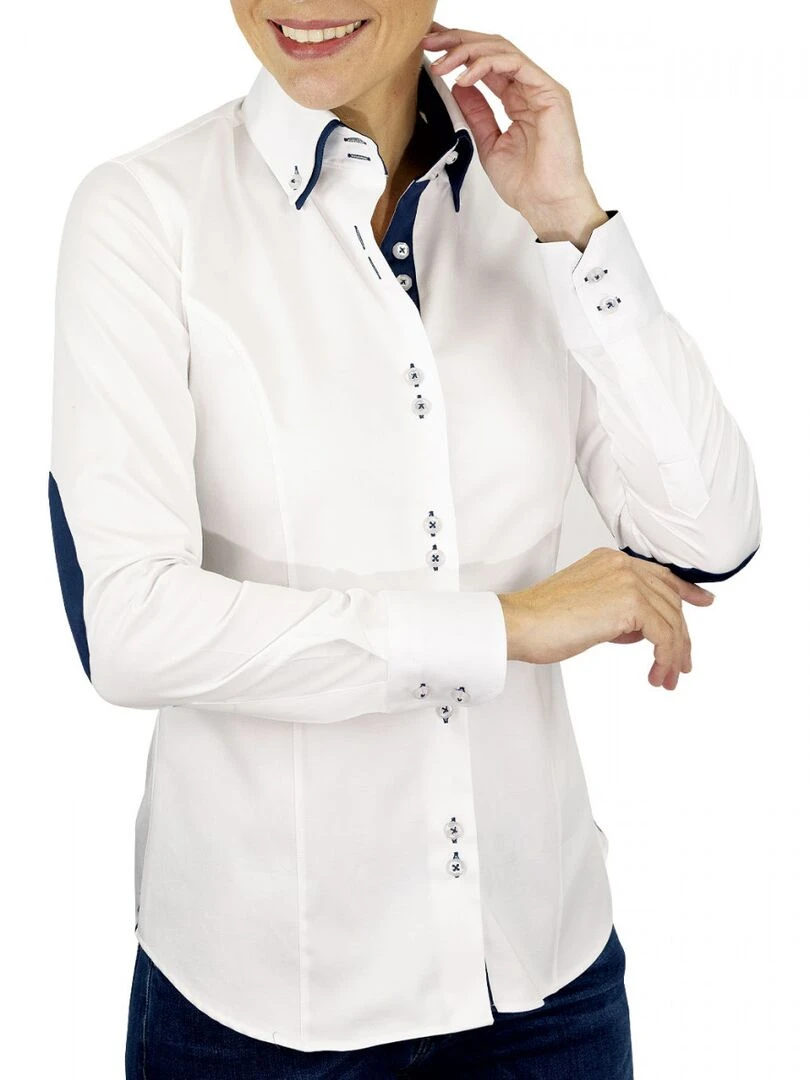 Chemise a coudières KERRY Blanc