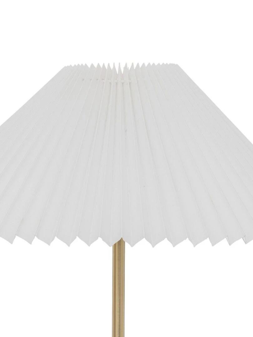 Lampe droite Jil doré H47 Blanc