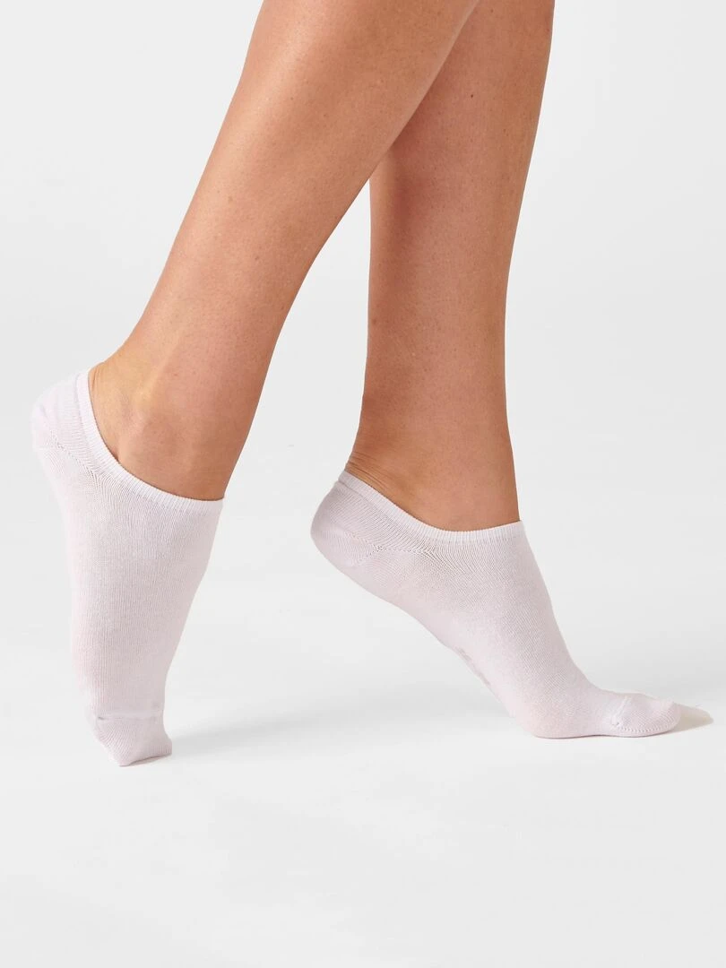 Lot de 2 paires de socquettes invisibles   Damart   Blanc