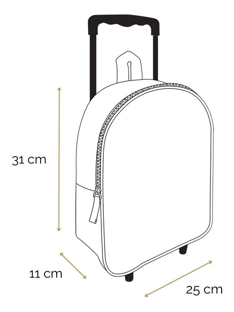 BAGTROTTER Sac à dos à roulettes 31 cm maternelle Kids Rose Chiot   Rose