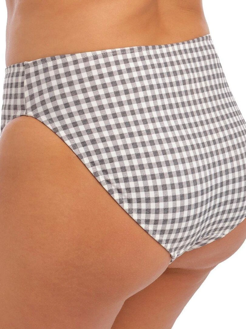 Culotte de bain imprimé vichy Checkmate Gris