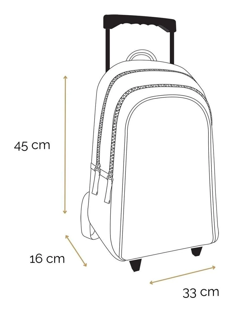 BAGTROTTER Sac à dos à roulettes 43 cm Poivre Blanc Rose Vélo   Rose