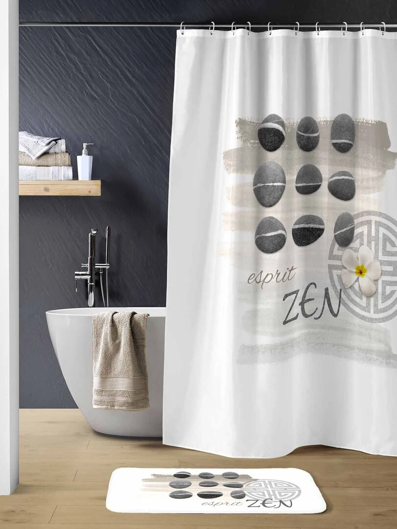 Rideau de douche Zenitude Marron