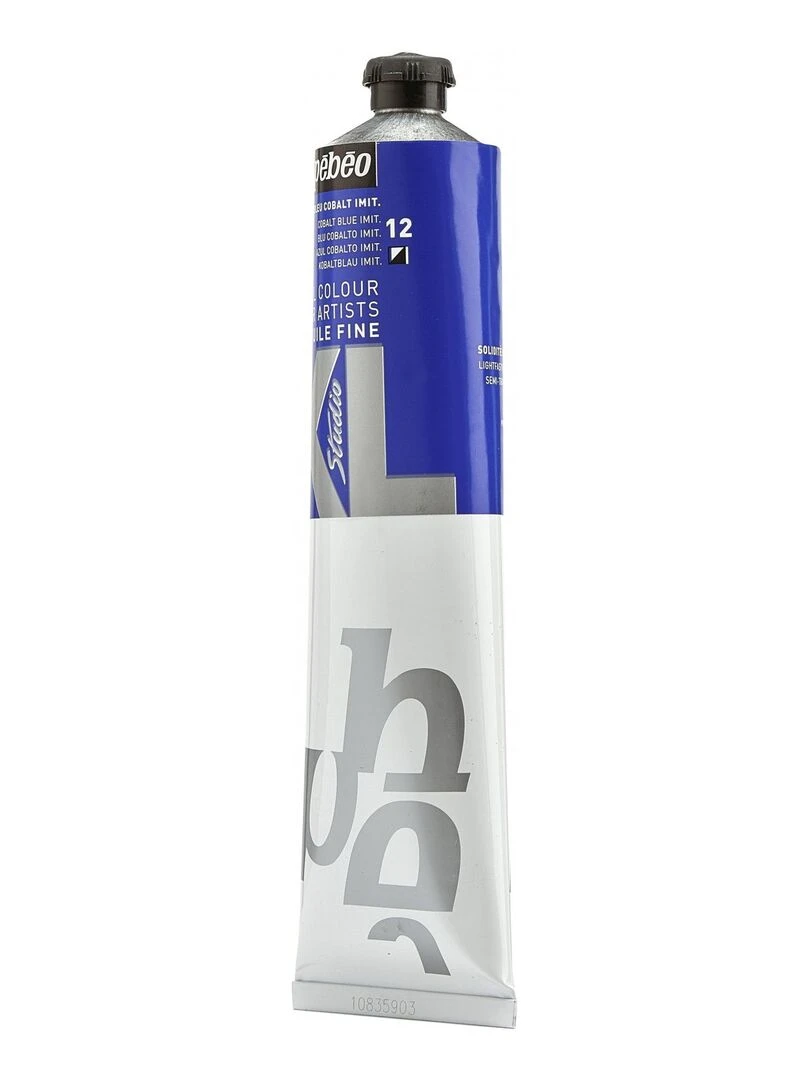 Peinture à l'huile fine XL Studio   Bleu cobalt   200 ml   N/A