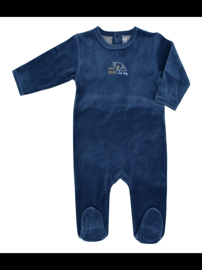 Pyjama Velours 'koala''doo&bo' Bleu