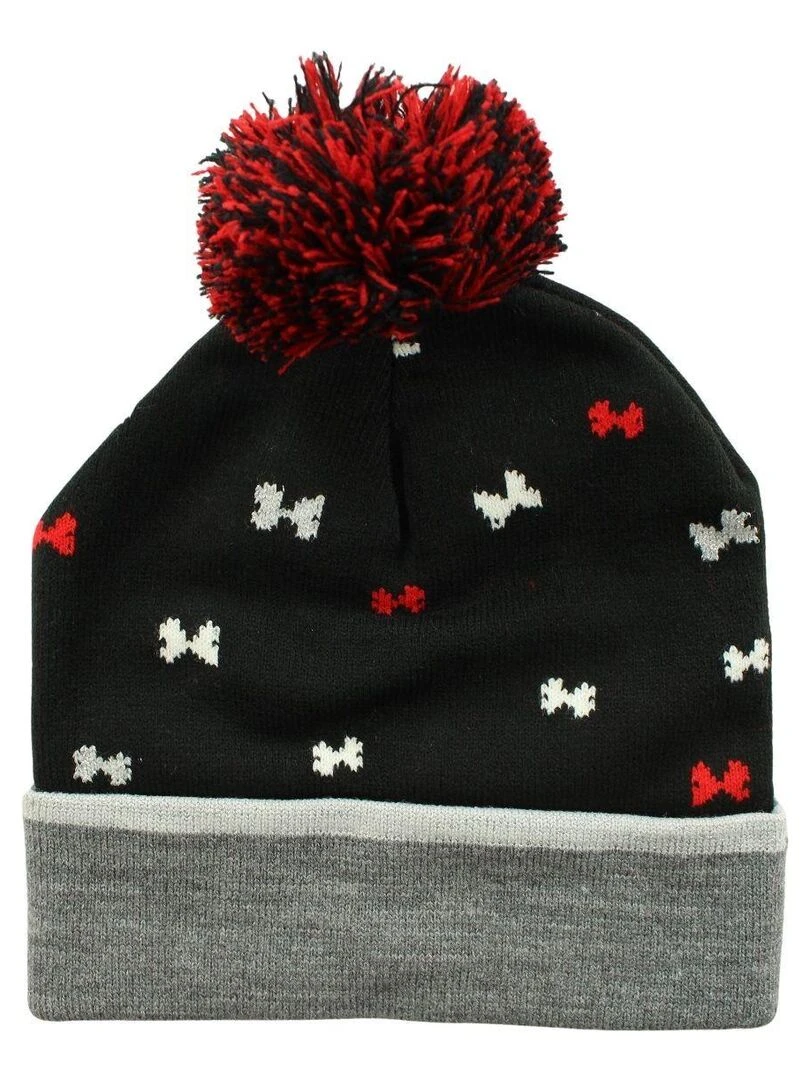Disney Bonnet fille imprimé Minnie Noir