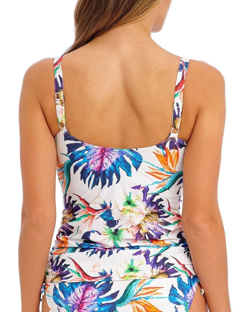 Haut de maillot tankini twisté à armatures Paradiso   Blanc