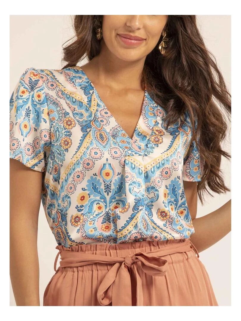Top motifs FEZINE   Bleu