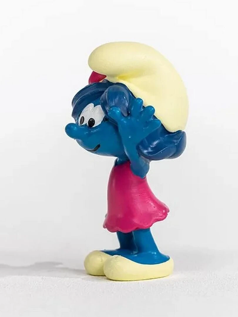 Figurine Schtroumpf : Schtroumpfette avec une fleur   N/A