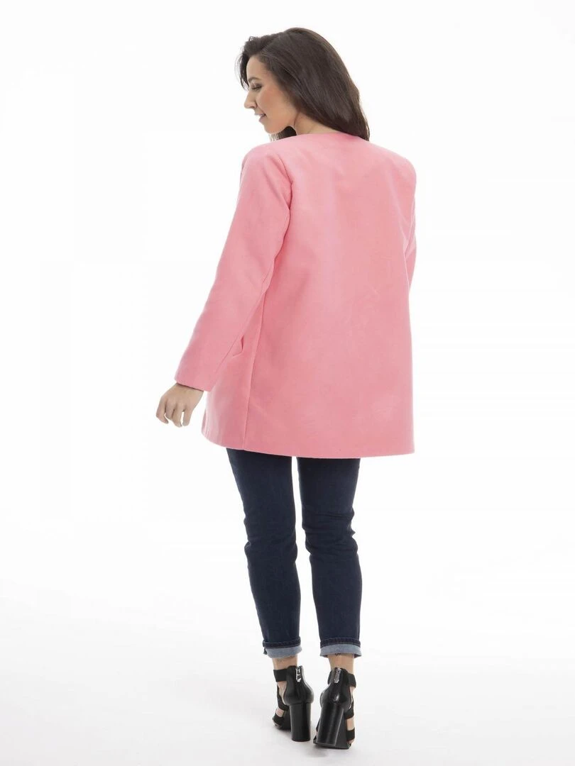 Manteau rond ELIE   Gérard Pasquier   Rose