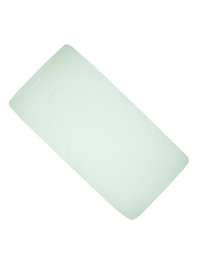 Drap housse en coton jersey Uni Vert